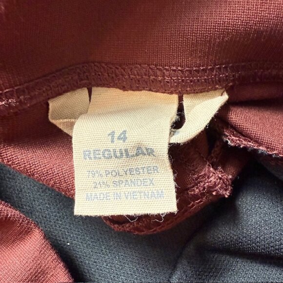 Duluth Trading Company Pant, Dark Rust, Size 14 - Picture 4 of 5